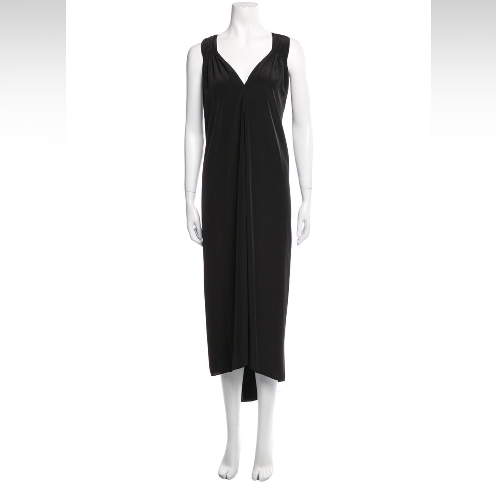 Black silk HATCH dress